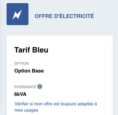 La puissance correspondant à votre contrat est consultable par internet