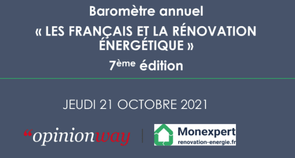 Les Français et la rénovation énergétique: baromètre Monexpert-renovation-energie