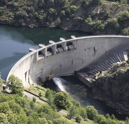 Les barrages d'EDF fournissent environ 10% de l'électricité utilisée en France