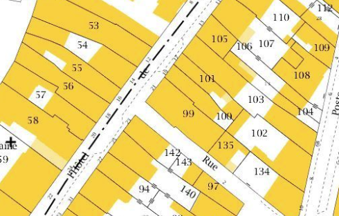 Le cadastre est un document administratif qui peut ne pas coïncider avec les surfaces et limites de l'acte de propriété.