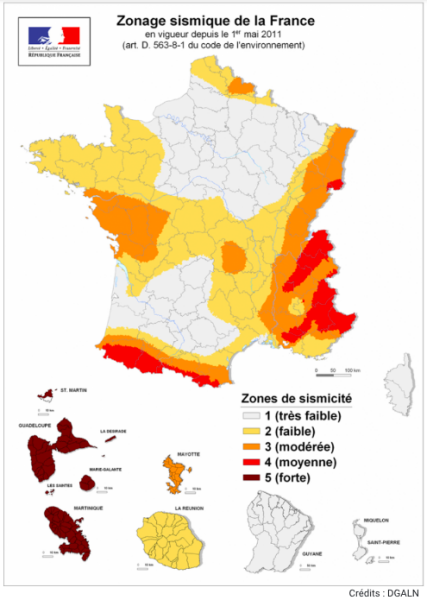 La France métropolitaine est concernée aussi par des risques sismiques