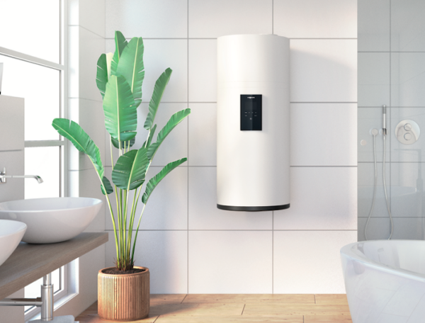 D'encombrement r&eacute;duit, les nouveaux chauffe-eau thermodynamiques Viessmann n'en sont pas moins tr&egrave;s performants - doc. Viessmann
