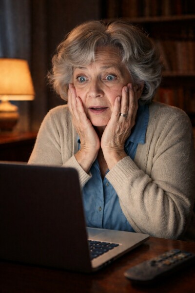 C'est le choc quand on s'aper&ccedil;oit qu'on est tomb&eacute; dans un pi&egrave;ge sur le net. - doc. N.C.