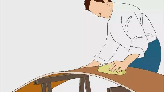 Il est possible de cintrer une plaque de p&acirc;tre en la mouillant - doc. Placo&reg;