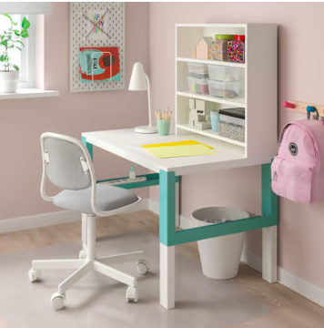 Un espace dédié à l'enfant, aménagée de manière fonctionnelle favorise le travail à la maison - doc. Ikéa