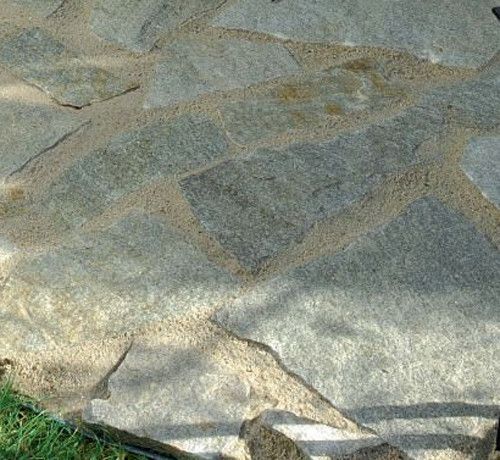 Opus incertum en pierre de Luzerne (quartzite gris-vert) - doc. Point P