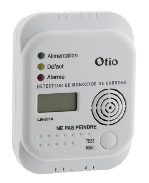 Le détecteur de CO (monoxyde de carbone) vous protège contre les risques d'intoxication - doc. Leroy Merlin
