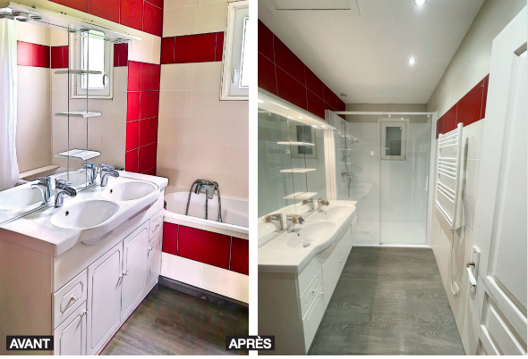 Remplacement de la baignoire par une douche, un geste essentiel pour s&eacute;curiser la salle de bain - doc. Aqua Habita