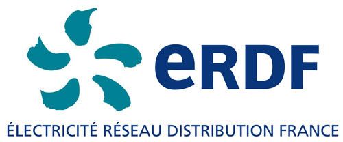 Le logo d'ENEDIS, structure de distribution de l'électricité en France.
