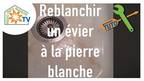 Reblanchir un évier à la pierre blanche