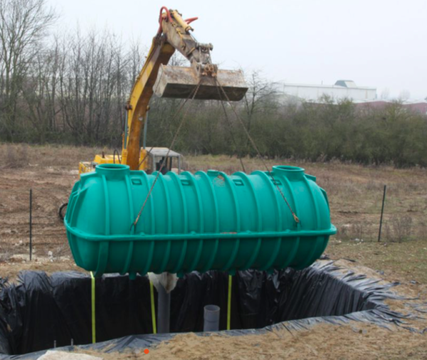 La fosse septique toutes eaux est le système approprié à l'assainissement non-collectif - doc. Point P