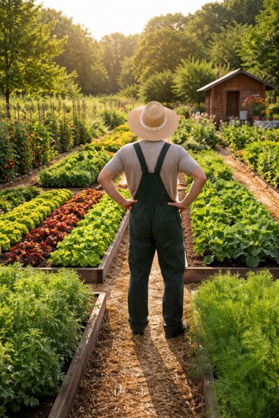 Cultiver soi-m&ecirc;me son jardin permet d'obtenir des l&eacute;gumes et des petits fruits sains et savoureux - cl. N.C.