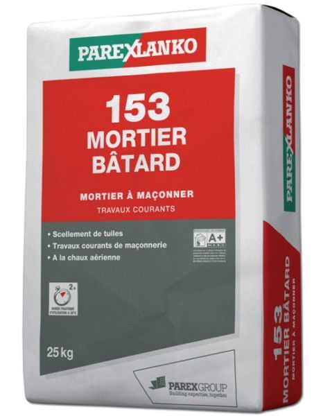 On peut trouver en négoce ou en grande surface de bricolage du mortier bâtard pré-dosé, prêt à gâcher avec du sable et de l'eau.