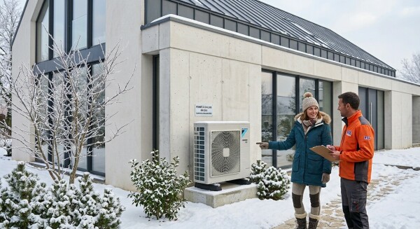 La pompe &agrave; chaleur, seule ou en hybridation, assure un chauffage efficace en hiver - cl. N.C.
