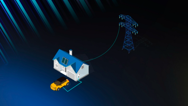 Grâce au système V2G, la batterie de la voiture peut fournir de l'électricité à la maison - doc. Renault