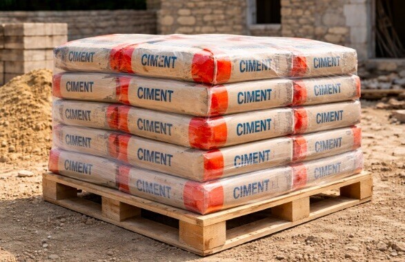 Le ciment doit &ecirc;tre stock&eacute; au sec, de pr&eacute;f&eacute;rence sur palette - doc. n.c.