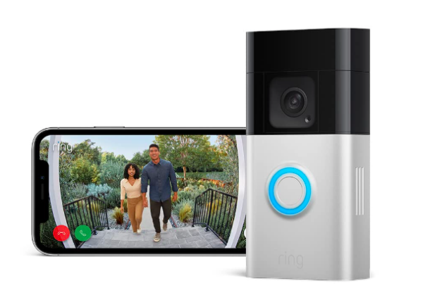 Sonnette vidéo sans fil sur batterie - doc. Doorbell Plus / Amazon