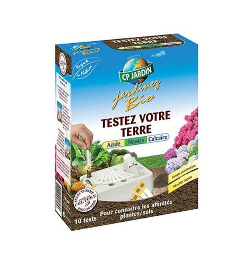 On trouve dans le commerce d'excellents kit d'analyse de la terre