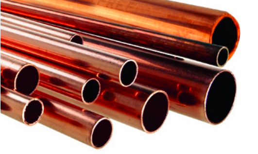 Les tubes en cuivre écroui son rigides et vendus en barres - doc. Castorama