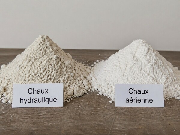 Chaux hydraulique et chaux a&eacute;rienne : quelles diff&eacute;rences et quels usages ?
