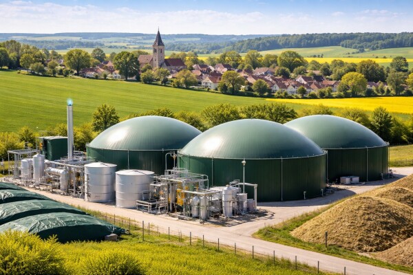 Une unit&eacute; de m&eacute;thanisation en milieu rural - cl. N.C.