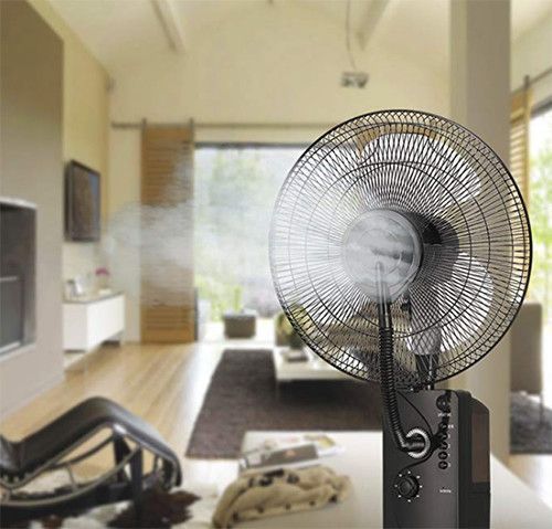 Le ventilateur brumisateur assure un rafraîchissement perceptible supérieur à un modèle classique - Ventilateur brumisateur humidificateur Breakling B110