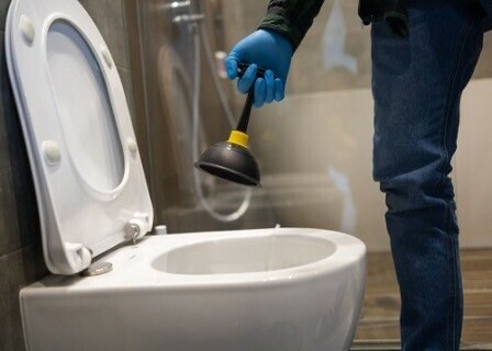 La ventouse, premier r&eacute;flexe sur un WC ou un &eacute;vier qui se vide mal.
